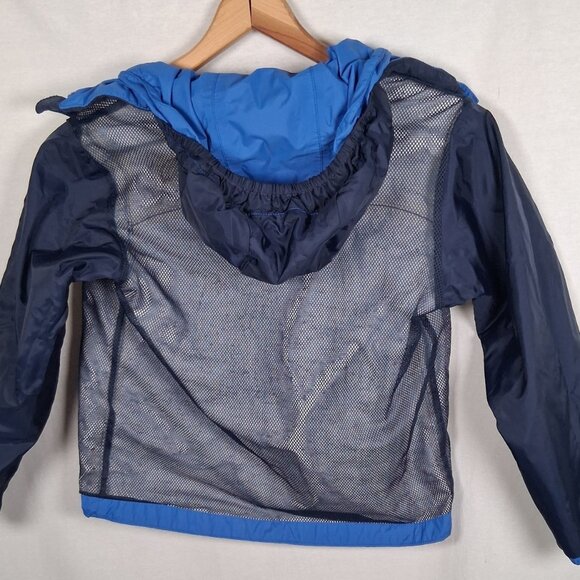 The North Face Hyvent Jacket Youth Boys XS 6 Blue Roll Away Hood Lightweight - Picture 7 of 16